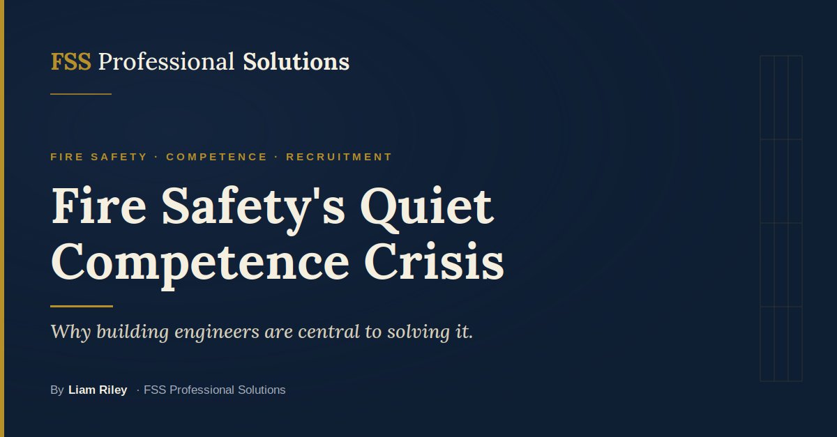 Fire Safety's Quiet Competence Crisis